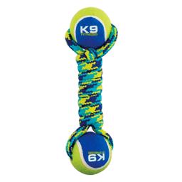 Zeus K9 Fitness Dubbelt Tennisbollrep och 2 bollar
